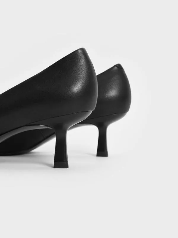 Women Emmy Pointed Kitten Heel Pumps 8211 Black CHARLES and KEITH Heels Women Emmy Pointed Kitten Heel Pumps 8211 Black CHARLES and KEITH Heels