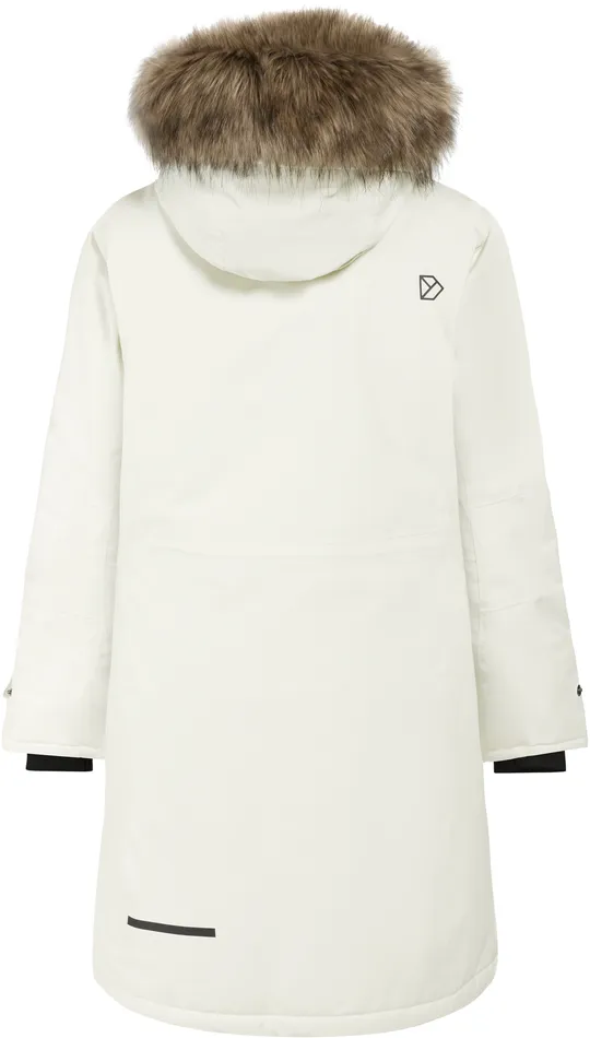 Women Erika Parka White Foam Didriksons Autumn Jackets