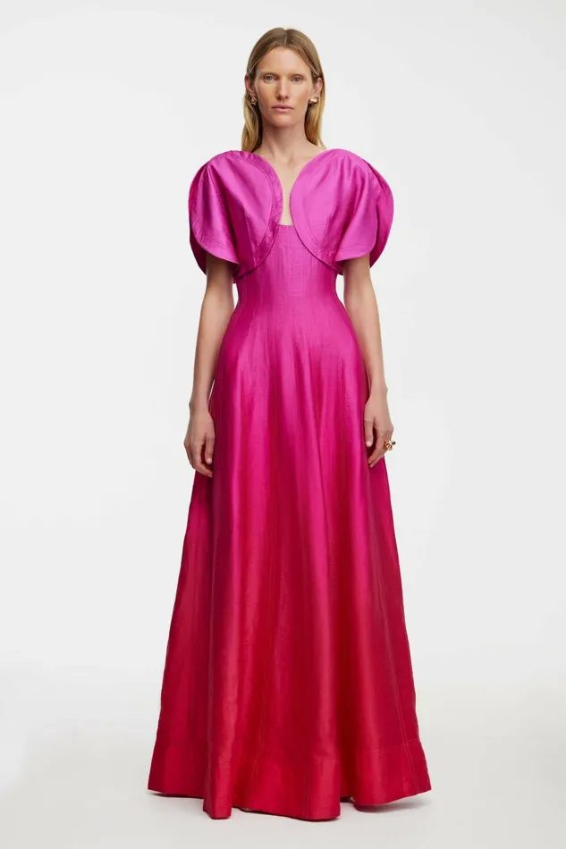 Women EVANTON MAXI DRESS Raspberry Ombre Acler Pink Dresses