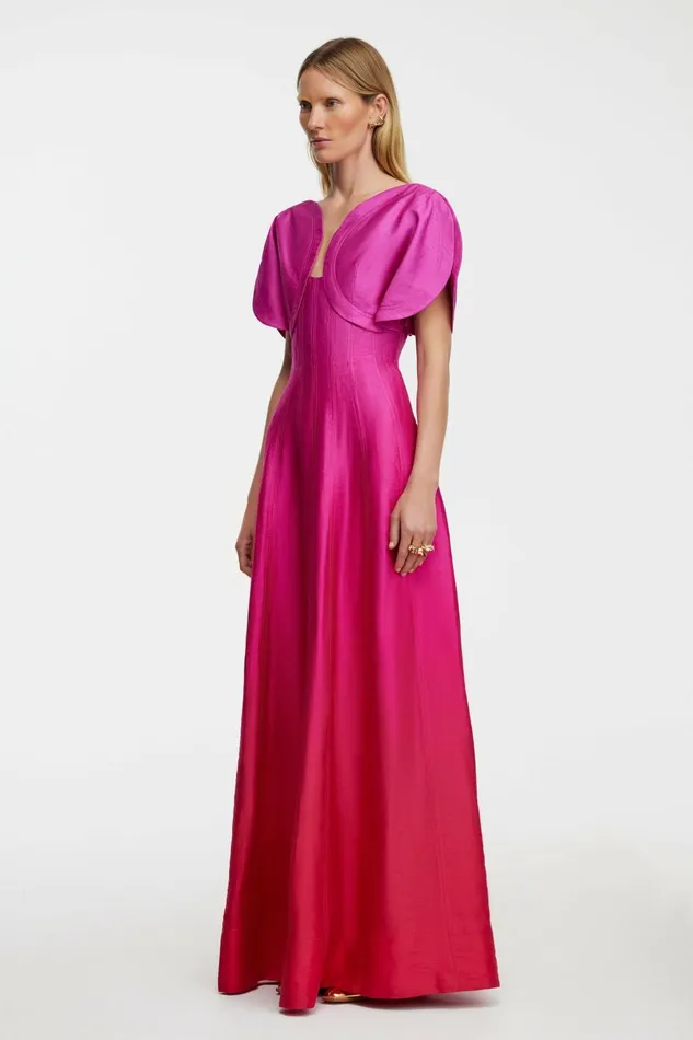 Women EVANTON MAXI DRESS Raspberry Ombre Acler Pink Dresses