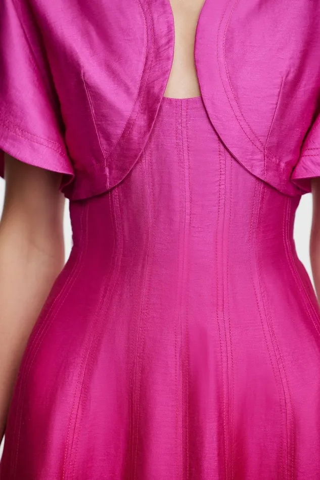 Women EVANTON MAXI DRESS Raspberry Ombre Acler Pink Dresses