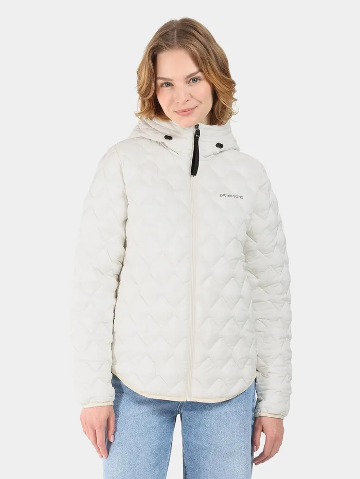 Women Evelyn Jacket White Foam Didriksons Spring Jackets