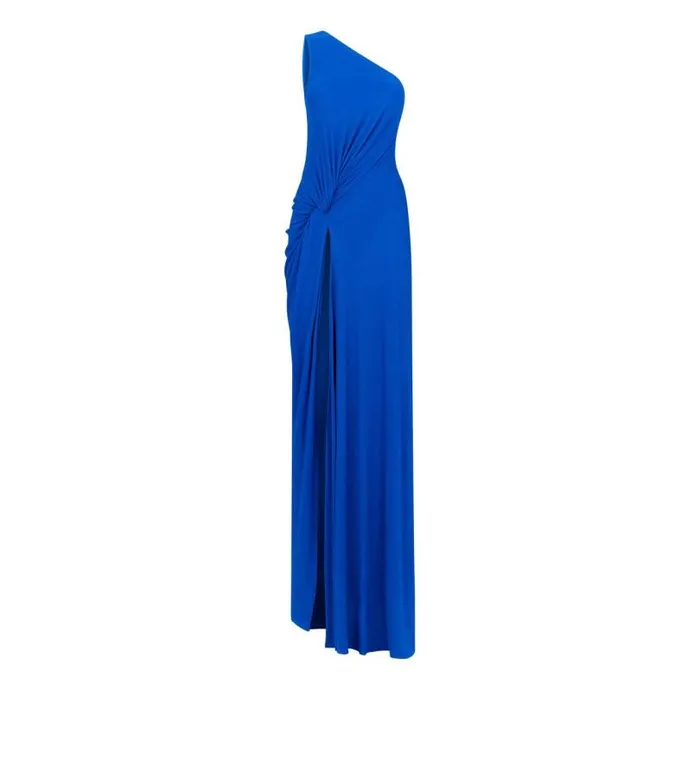 Women Evening Tom Ford One Shoulder Evening Dress Cobalt Blue