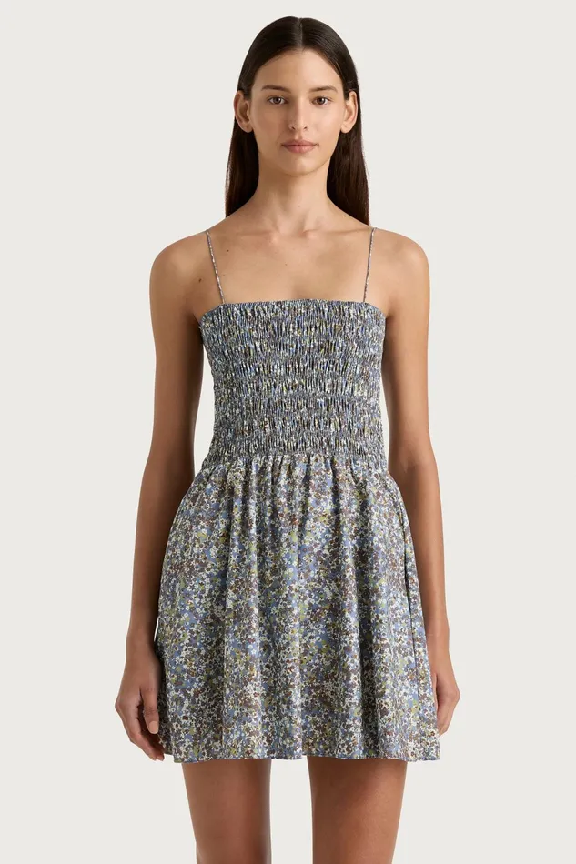 Women Faithfull The Brand Dresses Josa Mini Dress Meander Blue