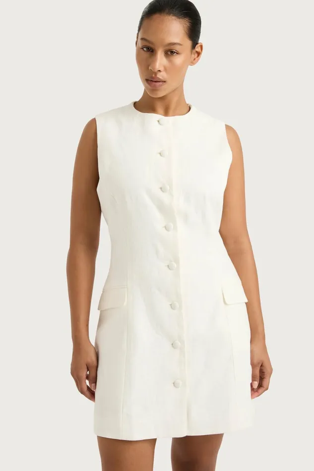 Women Faithfull The Brand Mini Dresses Jane Mini Dress White