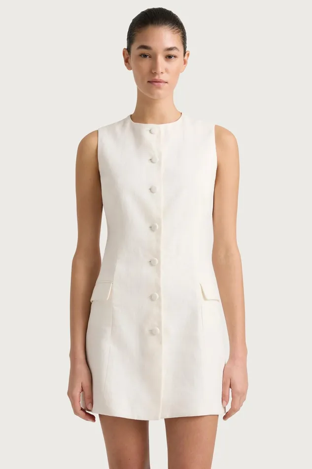 Women Faithfull The Brand Mini Dresses Jane Mini Dress White