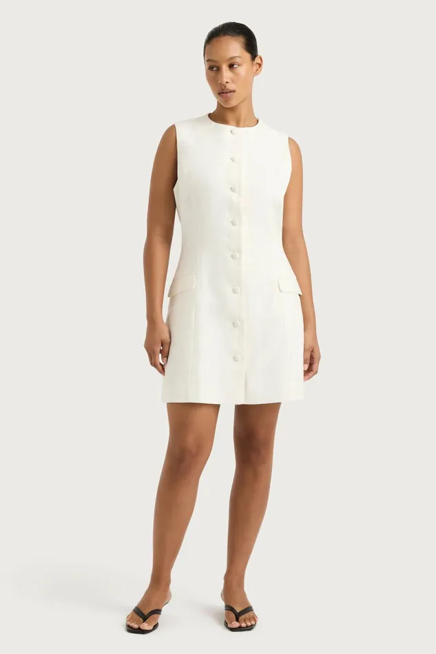 Women Faithfull The Brand Mini Dresses Jane Mini Dress White