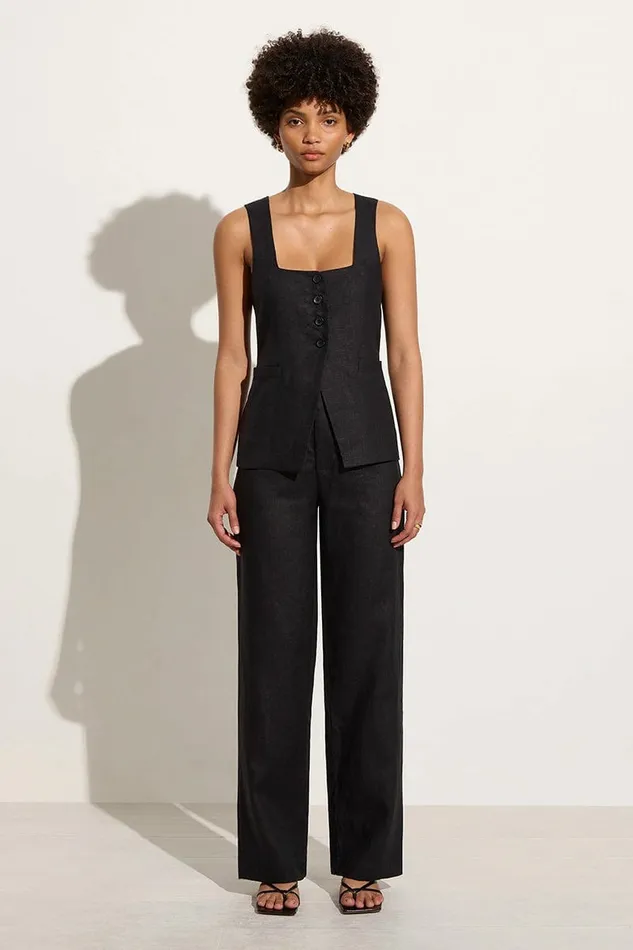 Women Faithfull The Brand Pants Isotta Pant Black 8211 Faithfull The Brand