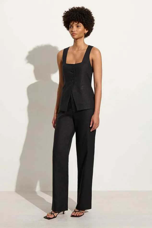 Women Faithfull The Brand Pants Isotta Pant Black 8211 Faithfull The Brand