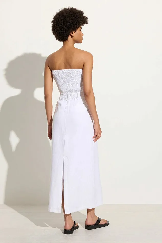 Women Faithfull The Brand Skirts and Shorts Amreli Maxi Skirt White 8211 Faithfull The Brand