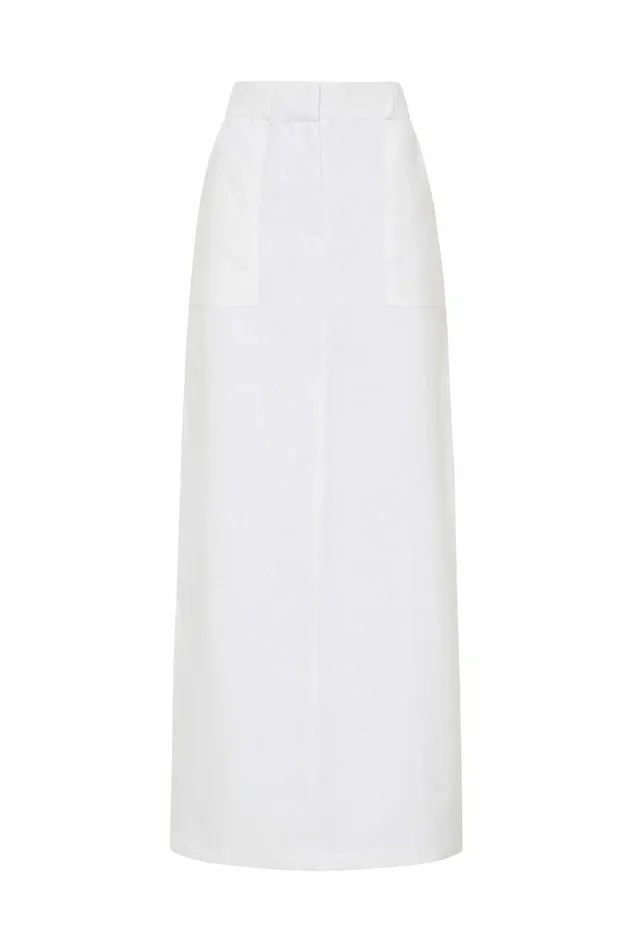 Women Faithfull The Brand Skirts and Shorts Amreli Maxi Skirt White 8211 Faithfull The Brand