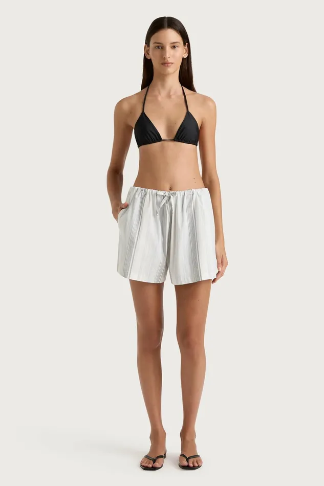 Women Faithfull The Brand Skirts and Shorts En Vau Short Striped Soft Blue