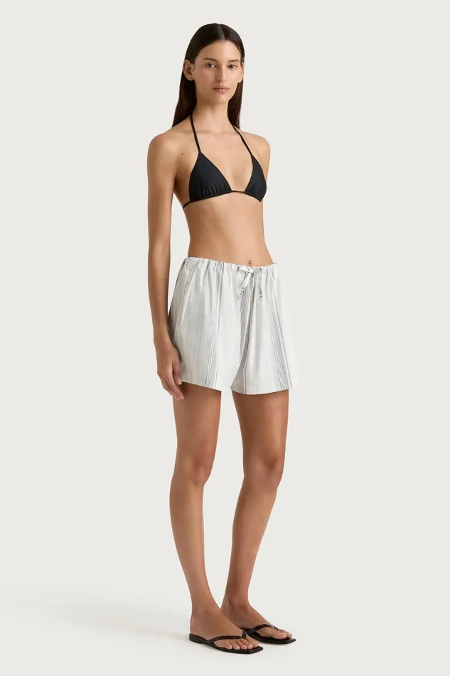 Women Faithfull The Brand Skirts and Shorts En Vau Short Striped Soft Blue
