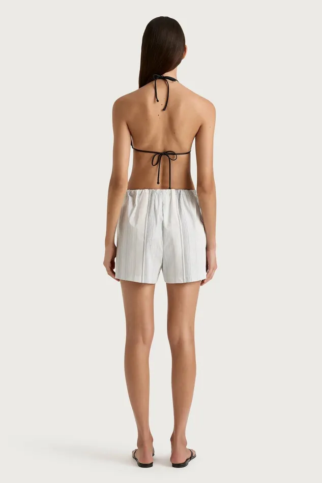 Women Faithfull The Brand Skirts and Shorts En Vau Short Striped Soft Blue