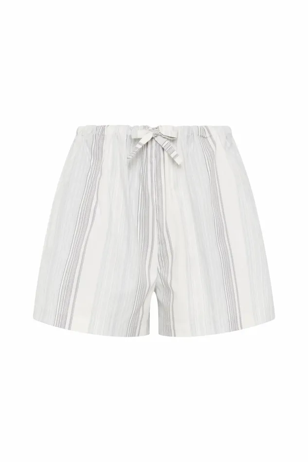 Women Faithfull The Brand Skirts and Shorts En Vau Short Striped Soft Blue