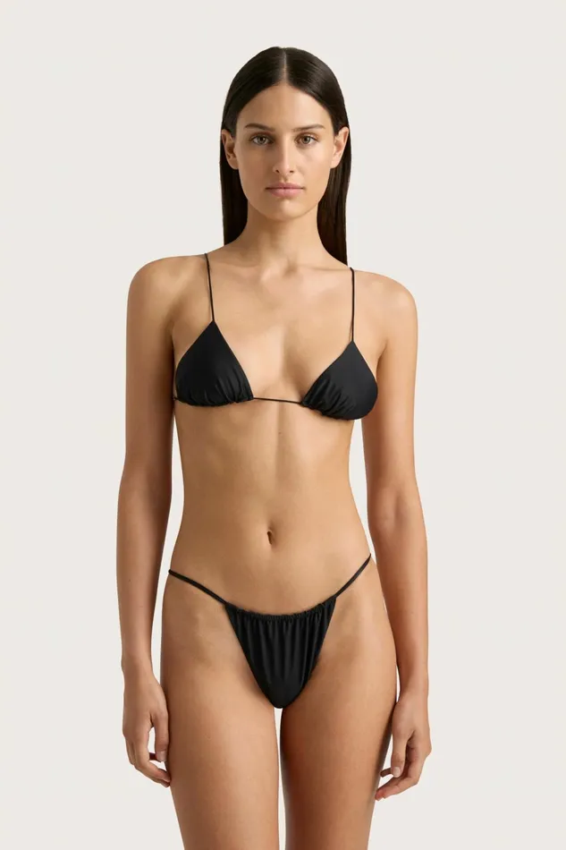 Women Faithfull The Brand Swim Elea Bikini Top Black