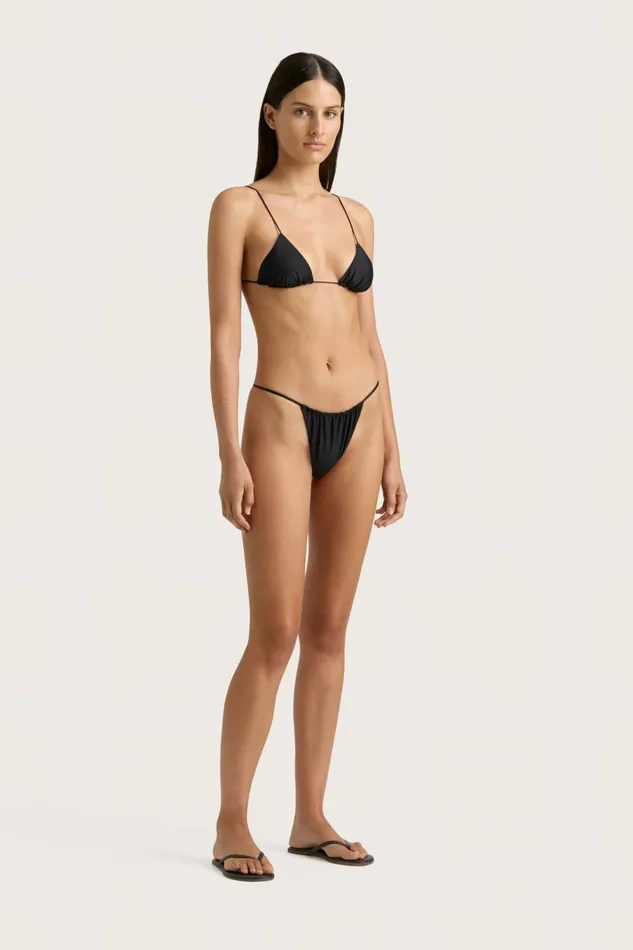 Women Faithfull The Brand Swim Elea Bikini Top Black
