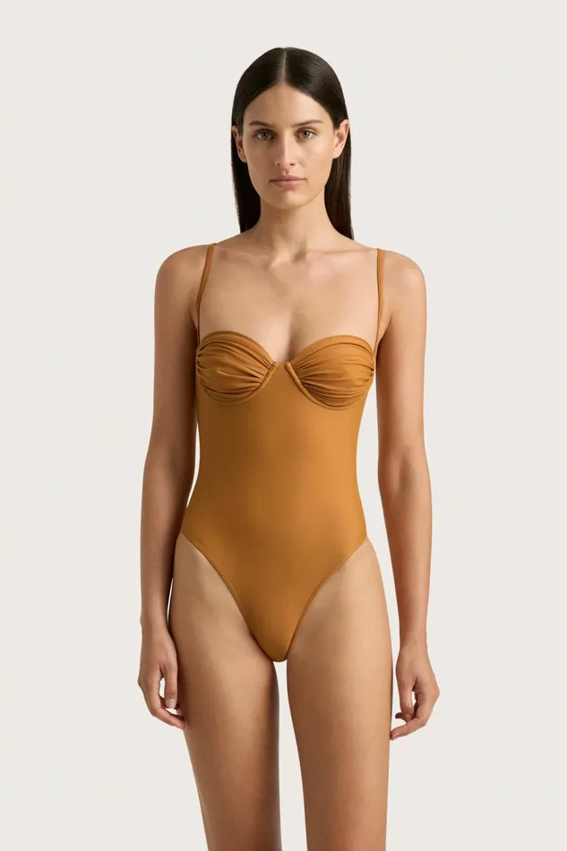 Women Faithfull The Brand Swim Gabriela One Piece Terracotta