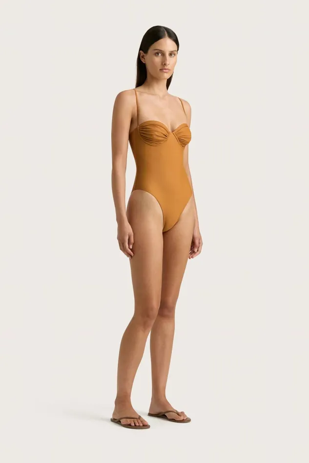 Women Faithfull The Brand Swim Gabriela One Piece Terracotta
