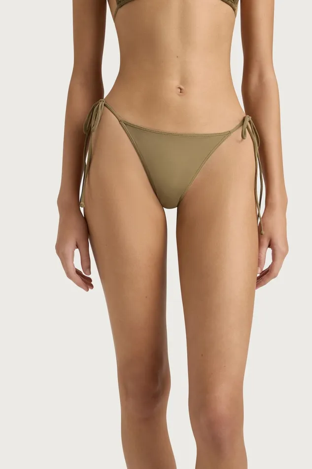 Women Faithfull The Brand Swim Leo Bikini Bottom Khaki