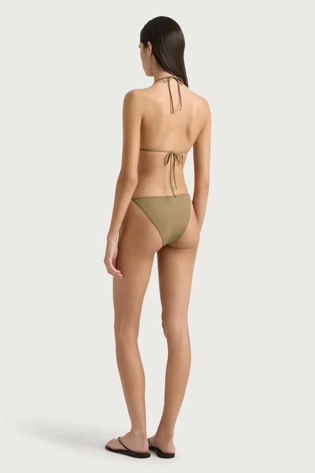 Women Faithfull The Brand Swim Leo Bikini Bottom Khaki