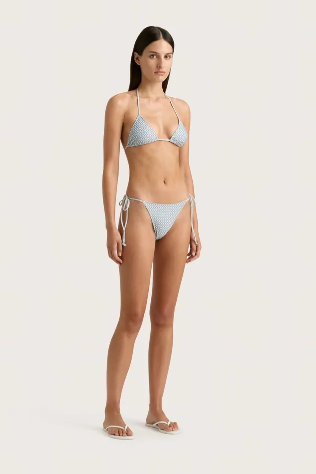 Women Faithfull The Brand Swim Leo Bikini Bottom Oliander Sky Blue