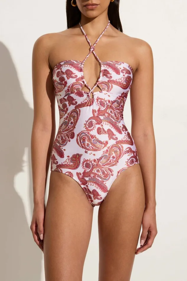 Women Faithfull The Brand Swim Viviana One Piece Alessia Paisley 8211 Faithfull The Brand