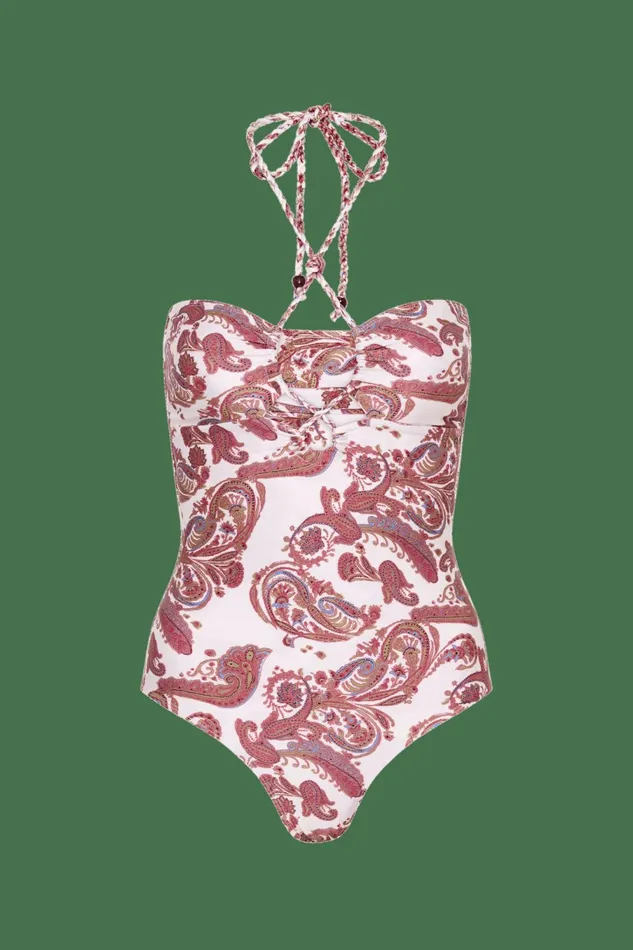 Women Faithfull The Brand Swim Viviana One Piece Alessia Paisley 8211 Faithfull The Brand