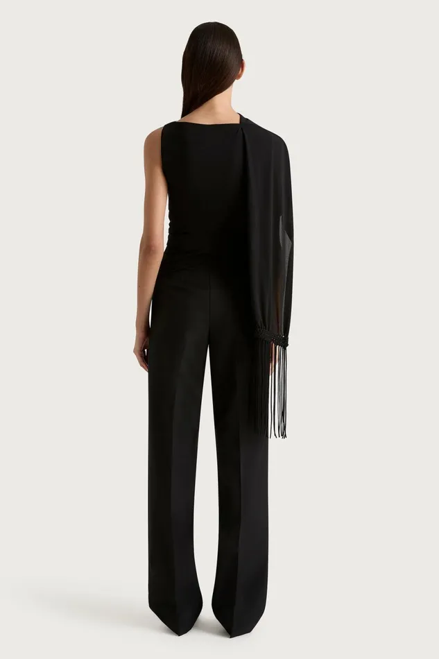 Women Faithfull The Brand Tops Bijou Asymmetric Top Black