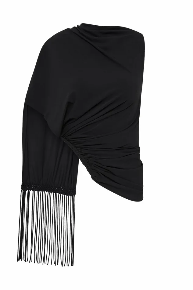 Women Faithfull The Brand Tops Bijou Asymmetric Top Black