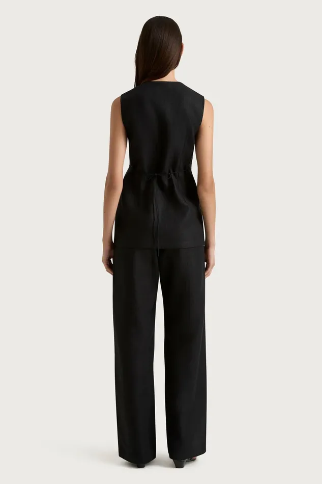 Women Faithfull The Brand Tops Lulea Wrap Vest Black