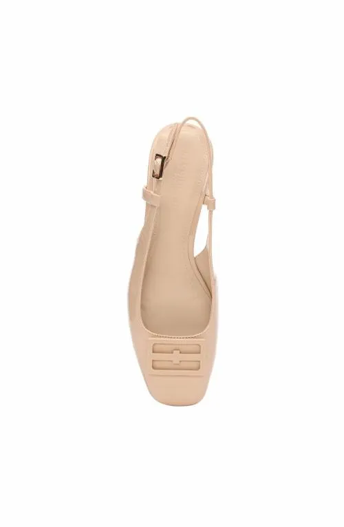 Women Flats Liverpool Los Angeles Getty Slingback With Logo Medallion Lp Nude