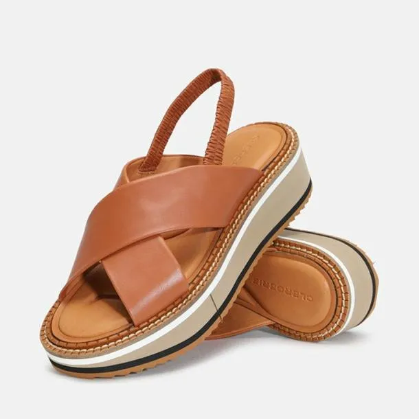 Women FREEDOM Camel Clergerie Sandals