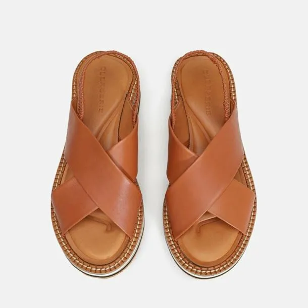 Women FREEDOM Camel Clergerie Sandals