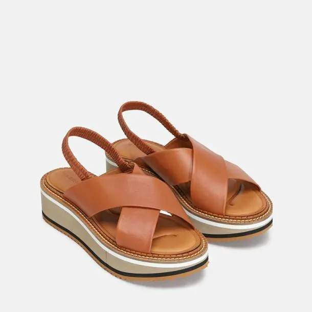 Women FREEDOM Camel Clergerie Sandals