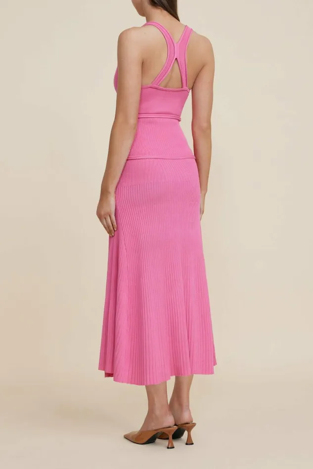 Women GREENWOOD MIDI DRESS Peony Pink Acler Sale