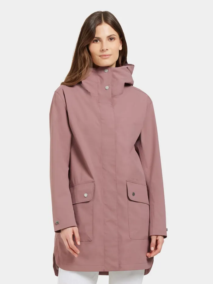 Women Gwen Parka Faded Wine Didriksons Spring Jackets
