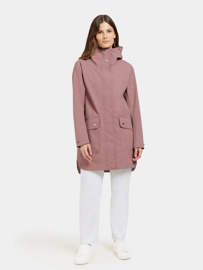 Women Gwen Parka Faded Wine Didriksons Spring Jackets