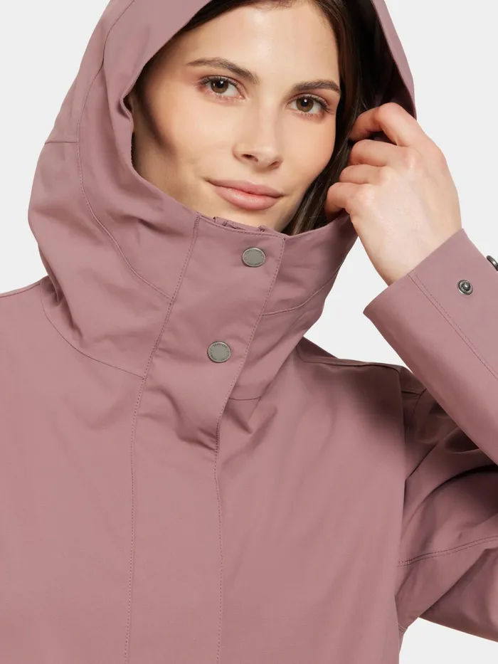 Women Gwen Parka Faded Wine Didriksons Spring Jackets