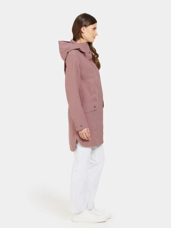 Women Gwen Parka Faded Wine Didriksons Spring Jackets