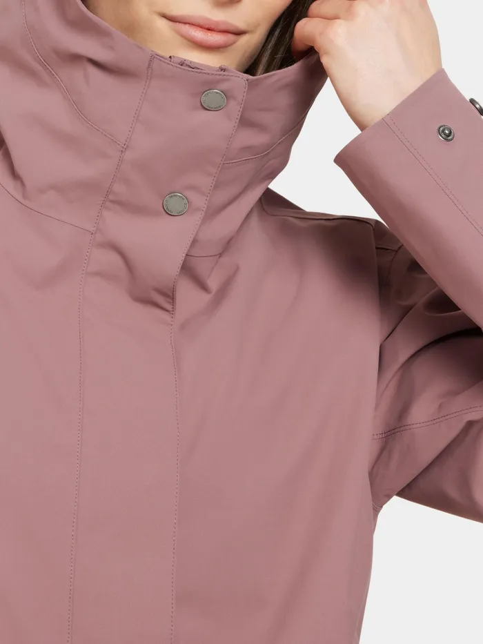 Women Gwen Parka Faded Wine Didriksons Spring Jackets