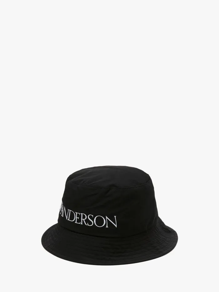 Women HATS JW Anderson BUCKET HAT WITH LOGO Black Women HATS JW Anderson BUCKET HAT WITH LOGO Black