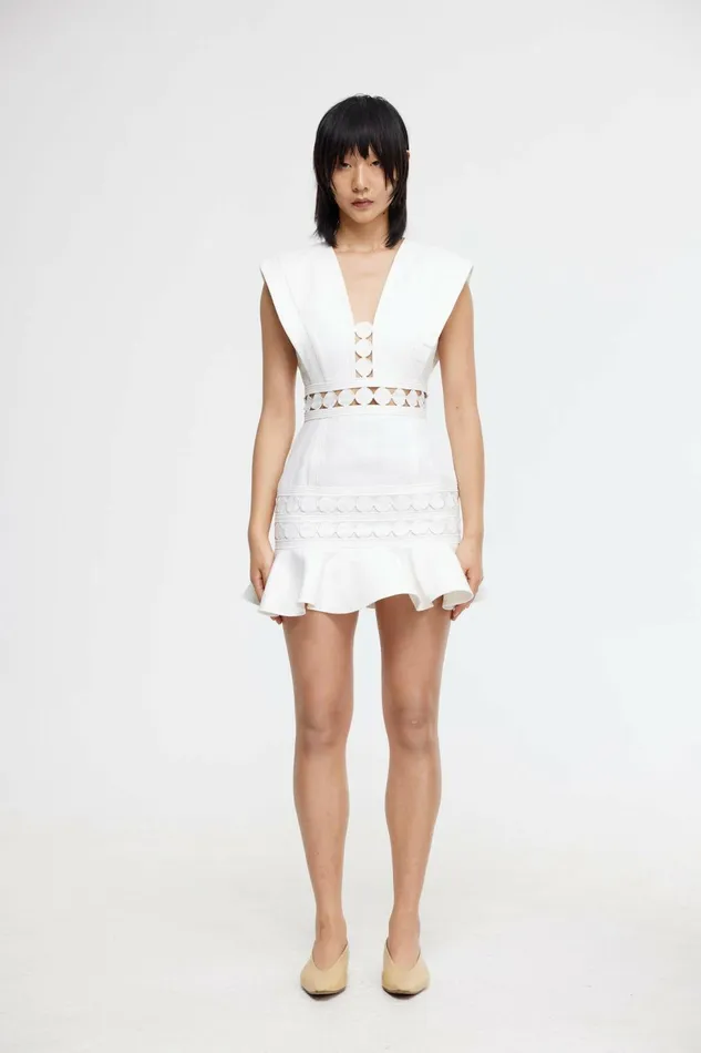 Women HEATHCOTE MINI DRESS Ivory Acler Bridal Minis