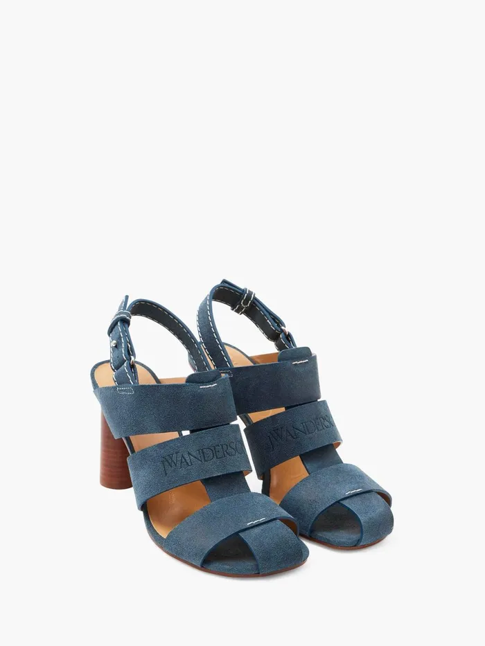 Women Heels JW Anderson SUEDE HEELED FISHERMAN SANDALS Blue Women Heels JW Anderson SUEDE HEELED FISHERMAN SANDALS Blue