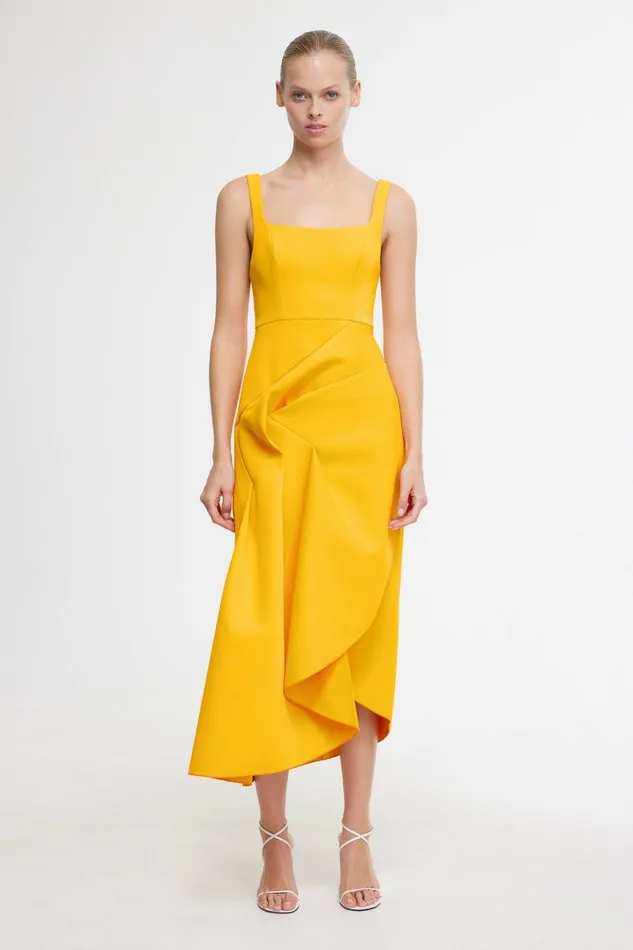 Women HEWTON MIDI DRESS Marigold Acler Sale