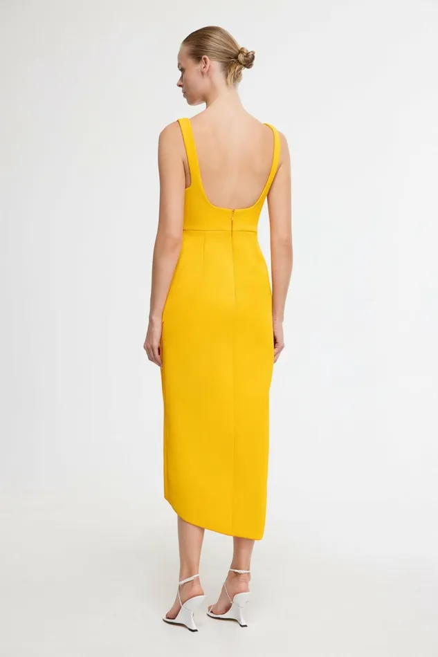 Women HEWTON MIDI DRESS Marigold Acler Sale