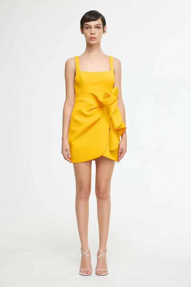 Women HEWTON MINI DRESS Marigold Acler Sale