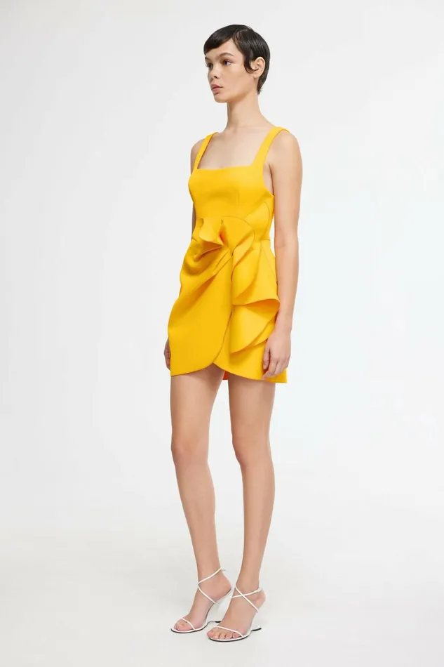 Women HEWTON MINI DRESS Marigold Acler Sale