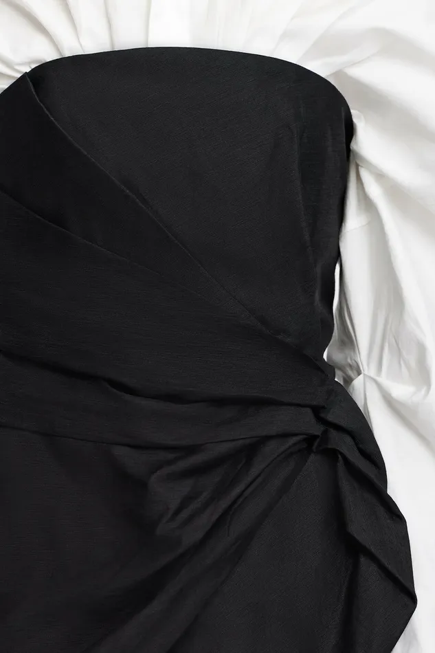 Women HINKSFORD MINI DRESS Black With Ivory Acler Black Dresses