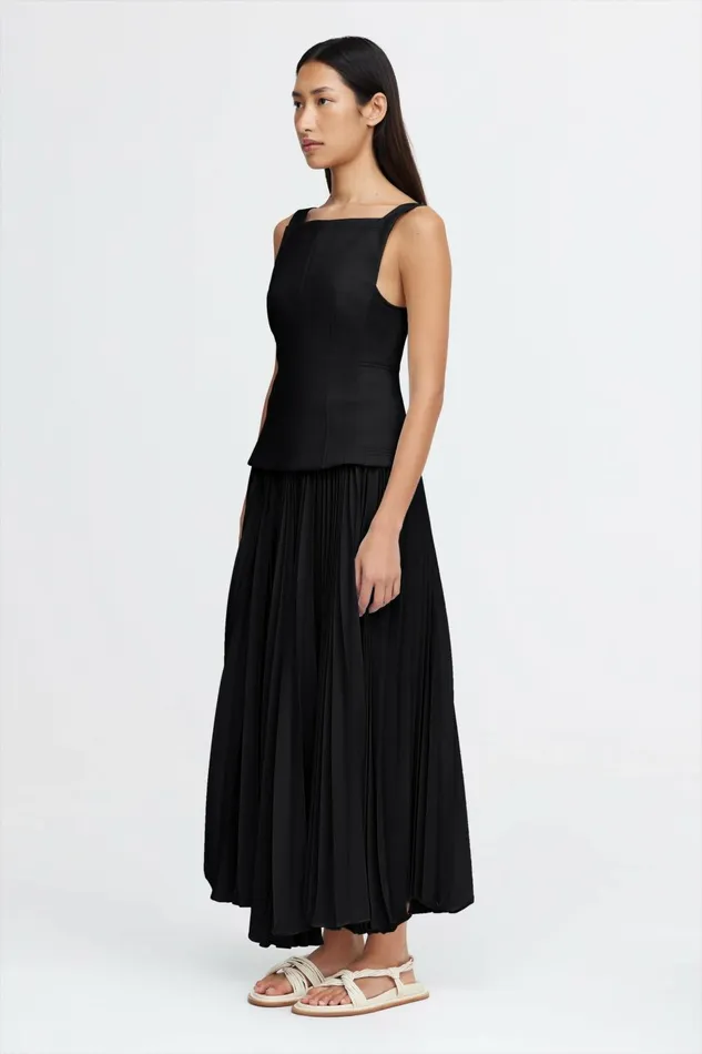 Women HOLLINSHILL MAXI DRESS Black Acler Maxi Dresses